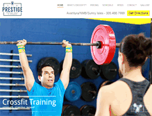 Tablet Screenshot of crossfitprestige.com